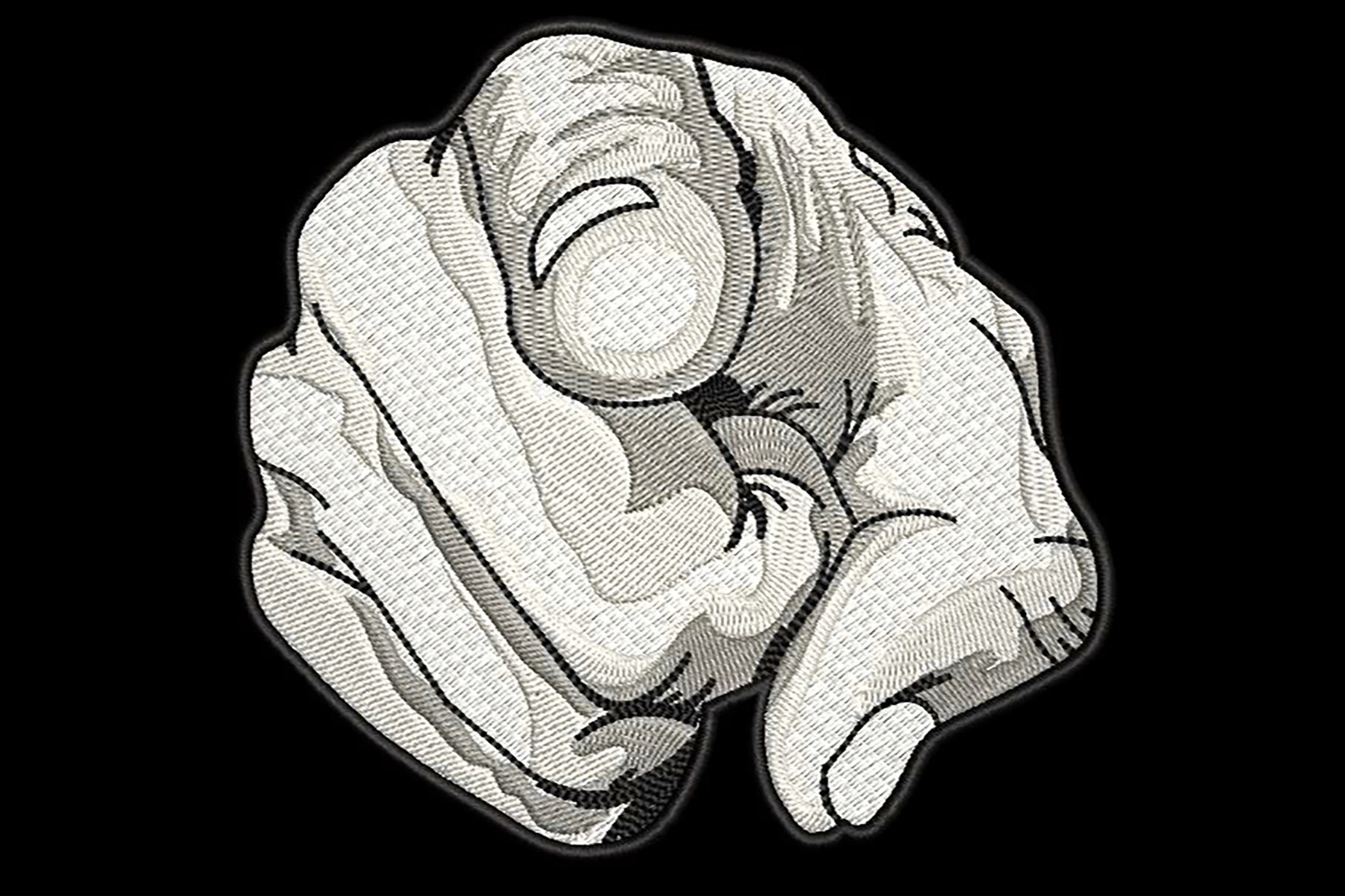 Finger Pointing Greyscale Drawing Effect