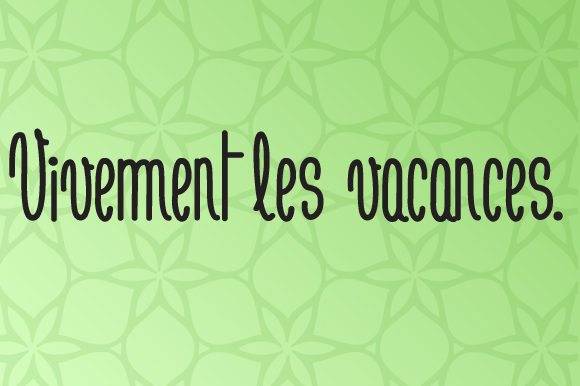Je N'aime Pas Le Lundi Font PNG with transparent background - Preview 1
