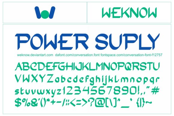 Conversation Font - Preview 1