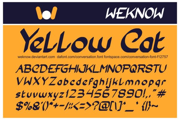 Conversation Font - Preview 2