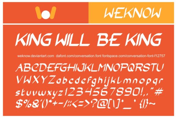 Conversation Font - Preview 3