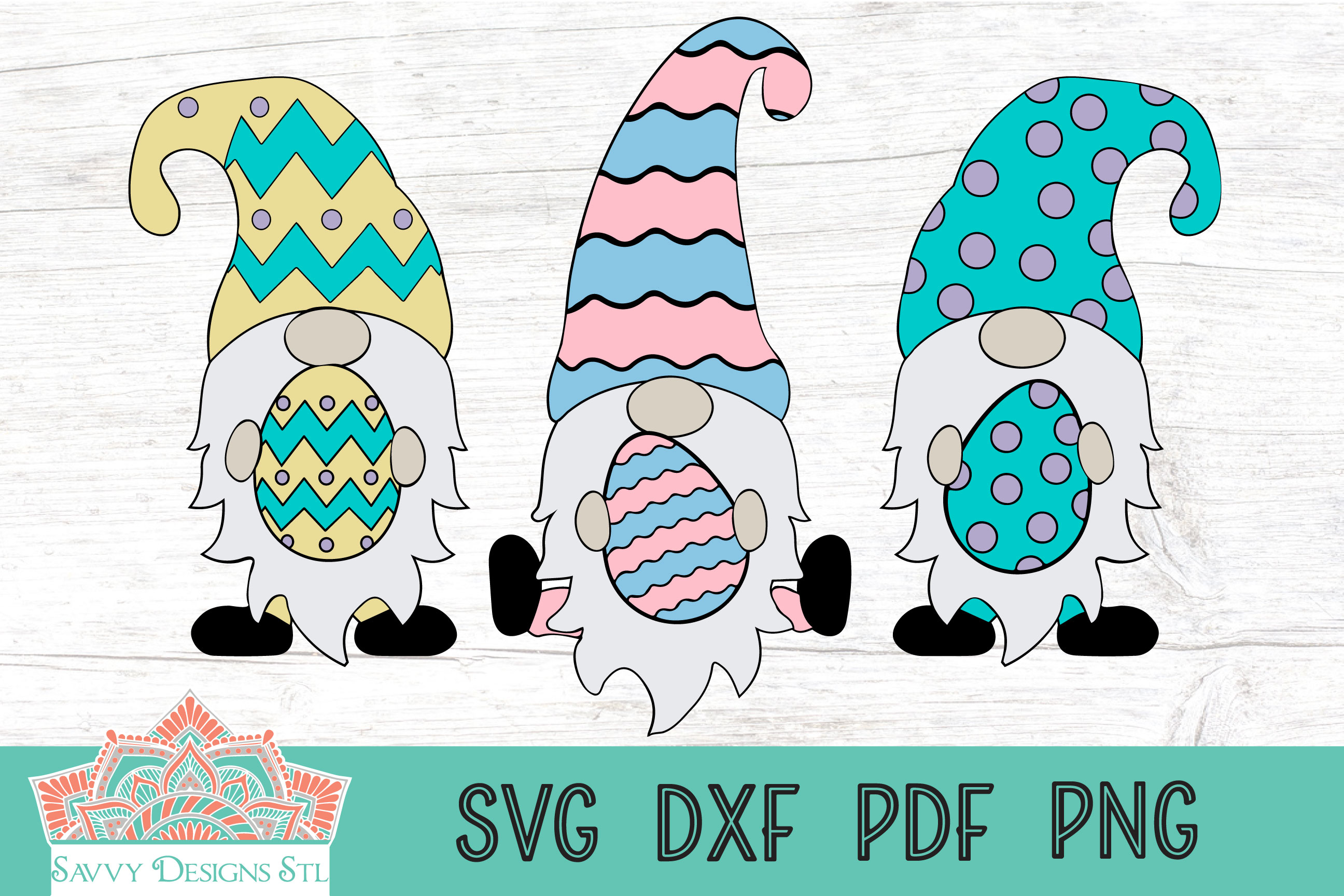 Easter Gnomes Cut File Graphic by savvydesignsstl · Creative Fabrica