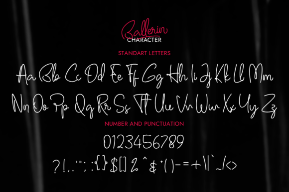 Ballerin Font PNG with transparent background - Preview 5