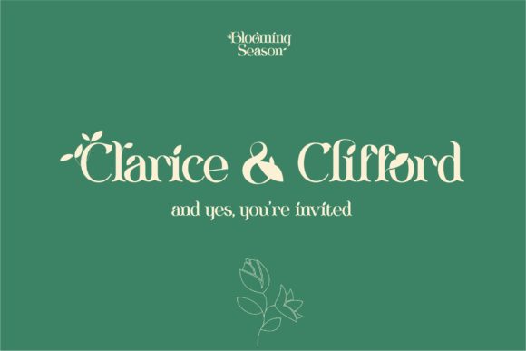 Blooming Season Font - Preview 5