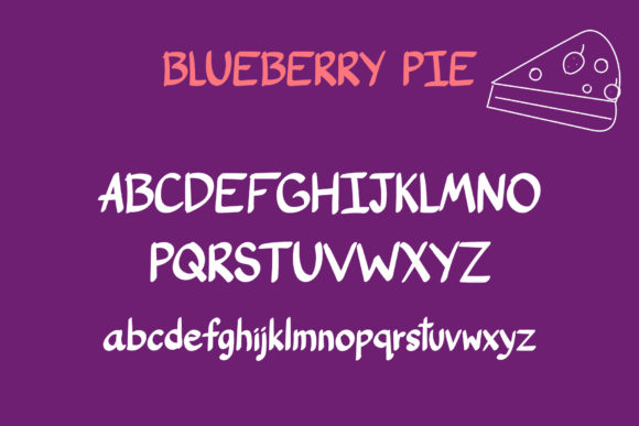 Blueberry Pie Font - Preview 2