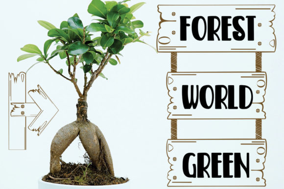 Garden Signboard Font - Preview 4
