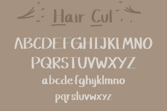 Hair Cut Font - Preview 1