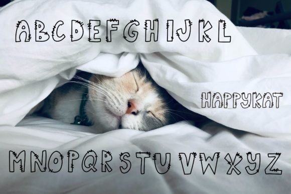 Happykat Font PNG with transparent background - Preview 2