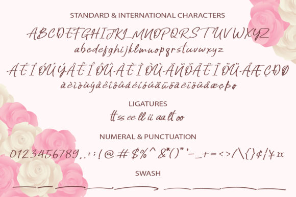 Honey & Lovely Font PNG with transparent background - Preview 5