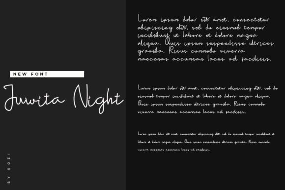 Juwita Night Font PNG with transparent background - Preview 1