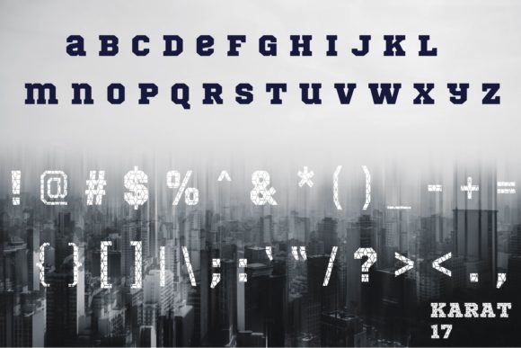 Karat 17 Font PNG with transparent background - Preview 2