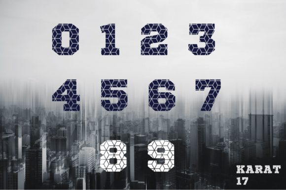 Karat 17 Font PNG with transparent background - Preview 3
