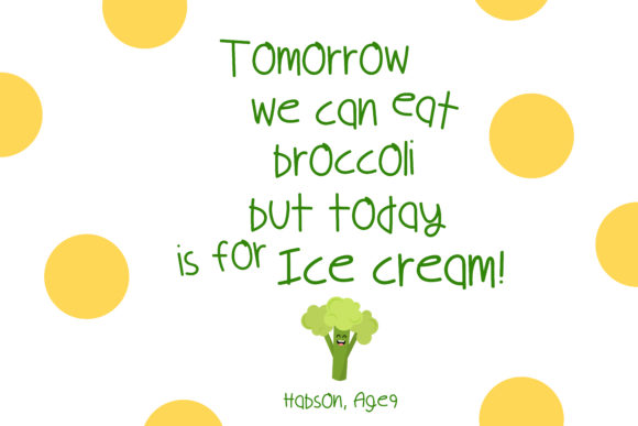 Kids Menu Font PNG with transparent background - Preview 4
