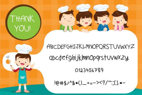 Kids Menu Font PNG with transparent background - Preview 6