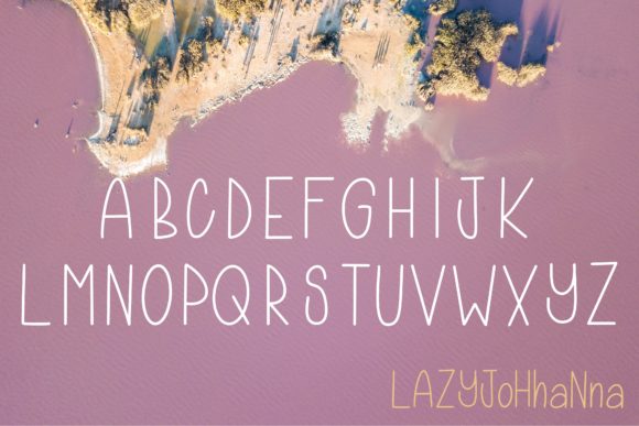 Lazy Johhanna Font PNG with transparent background - Preview 1