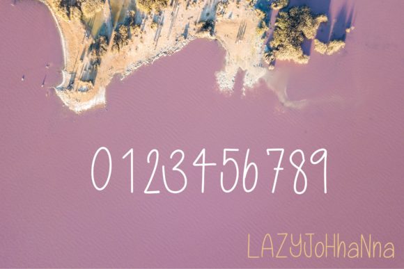 Lazy Johhanna Font PNG with transparent background - Preview 3