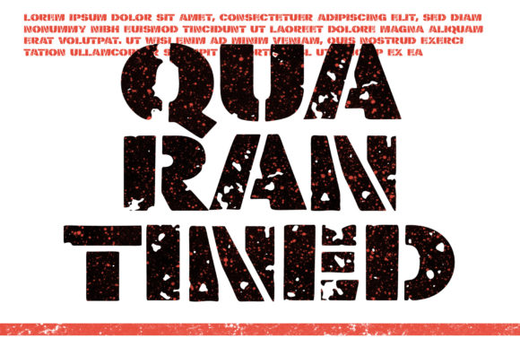 Quarantined Font PNG with transparent background - Preview 2