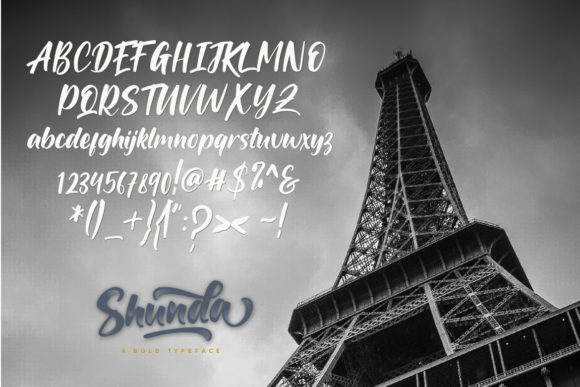 Shunda Font PNG with transparent background - Preview 3