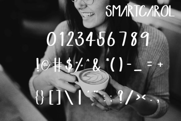 Smartcarol Font PNG with transparent background - Preview 3