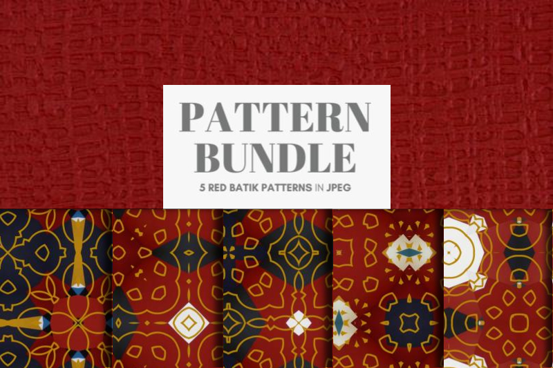 5 Batik Patterns Bundle Graphic by thisfishingclub · Creative Fabrica