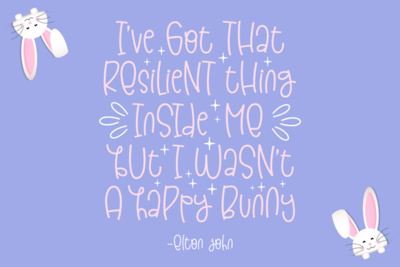 Dream Bunny Font PNG with transparent background - Preview 2