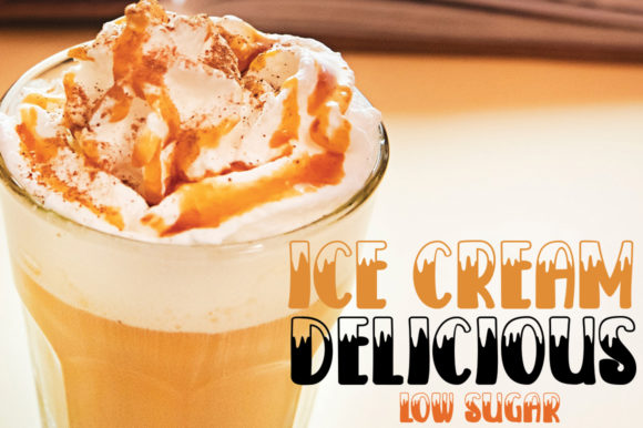 Ice Cream SodaWater Font PNG with transparent background - Preview 2