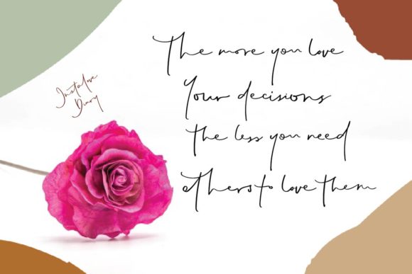 Instalove Diary Font PNG with transparent background - Preview 2