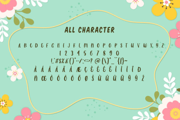 Miss Barada Font PNG with transparent background - Preview 5