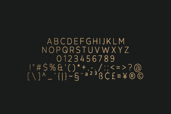 Phenom Light Font PNG with transparent background - Preview 1