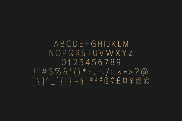 Phenom Thin Font PNG with transparent background - Preview 1