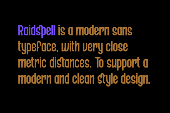Raidspell Font PNG with transparent background - Preview 1