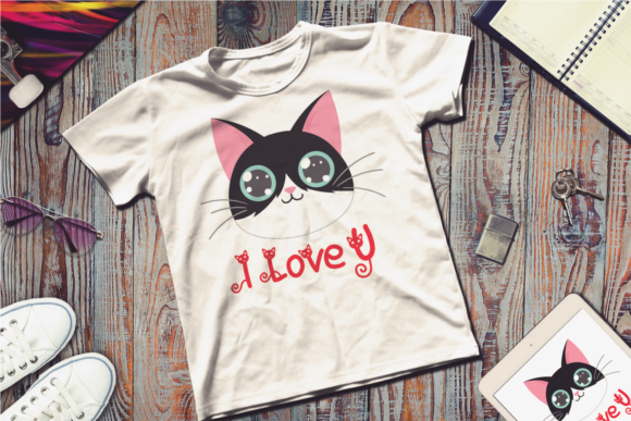 Simple Cat Font PNG with transparent background - Preview 2