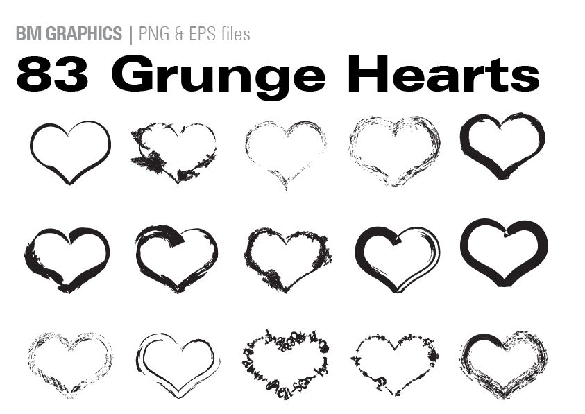 83 Grunge Hearts