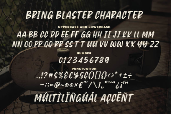 Bring Blaster Font - Preview 6
