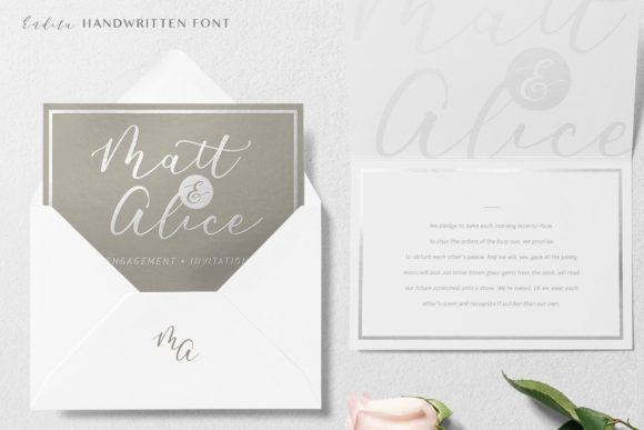 Endita Font PNG with transparent background - Preview 1