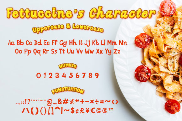 Fettuccine Font - Preview 1