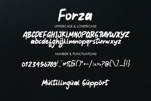 Forza Font PNG with transparent background - Preview 4
