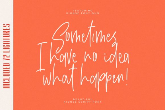 Kionsa Font PNG with transparent background - Preview 2