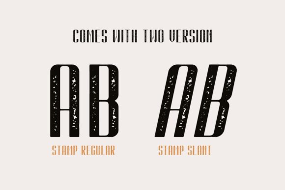 Kionsa Stamp Font PNG with transparent background - Preview 2