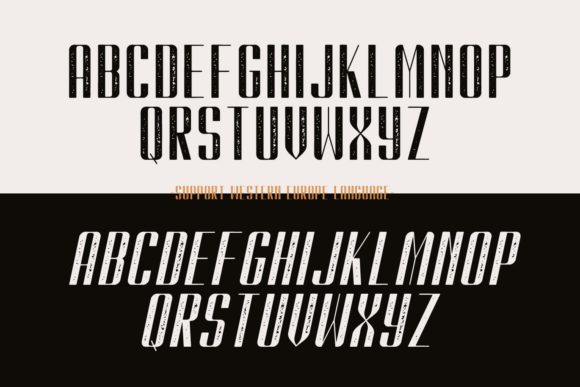 Kionsa Stamp Font PNG with transparent background - Preview 5