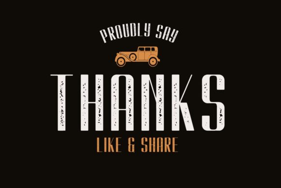 Kionsa Stamp Font PNG with transparent background - Preview 6
