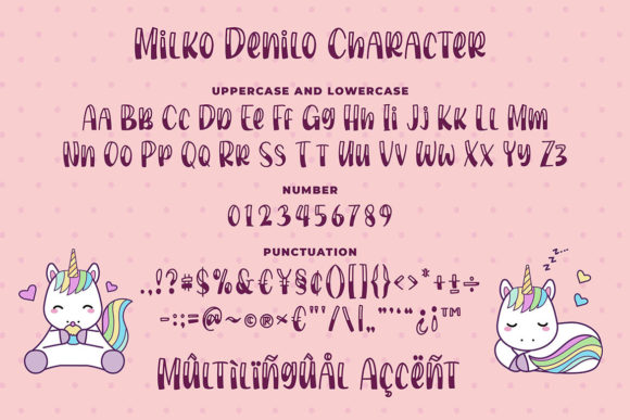 Milko Denilo Font PNG with transparent background - Preview 5
