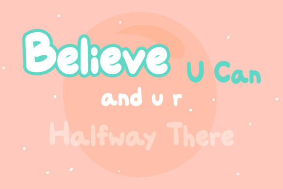 Orlina Bubble Font PNG with transparent background - Preview 1