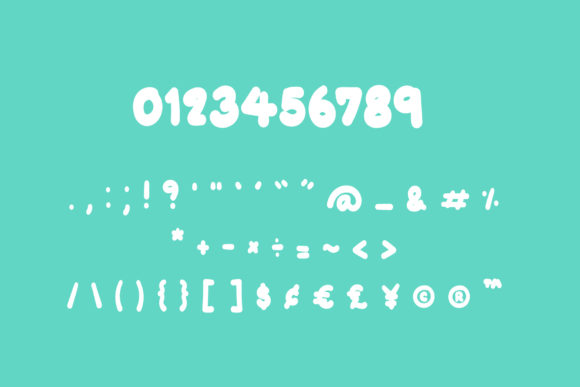 Orlina Bubble Font PNG with transparent background - Preview 3