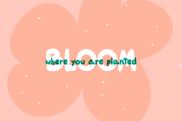 Orlina Bubble Font PNG with transparent background - Preview 4
