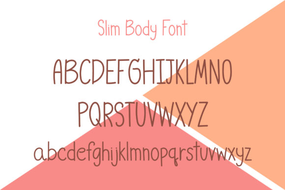 Slim Body Font PNG with transparent background - Preview 2