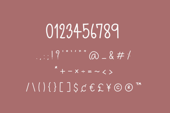 Slim Body Font PNG with transparent background - Preview 3