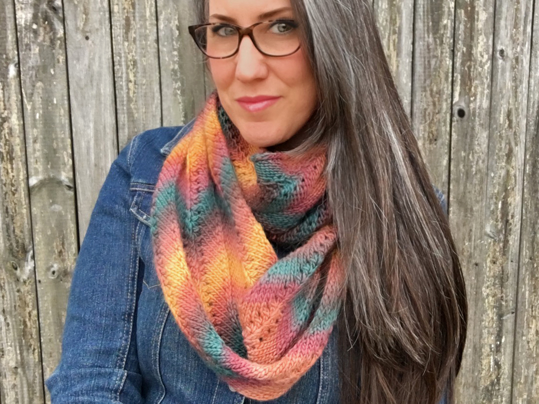 Autumn Infinity Scarf Knitting Pattern