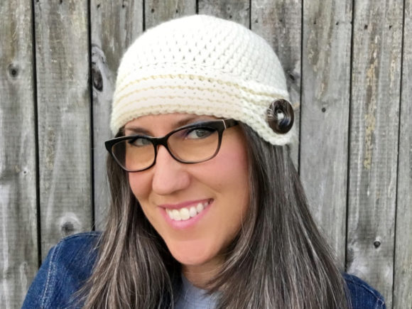 Buttoned Up Beanie Crochet Pattern