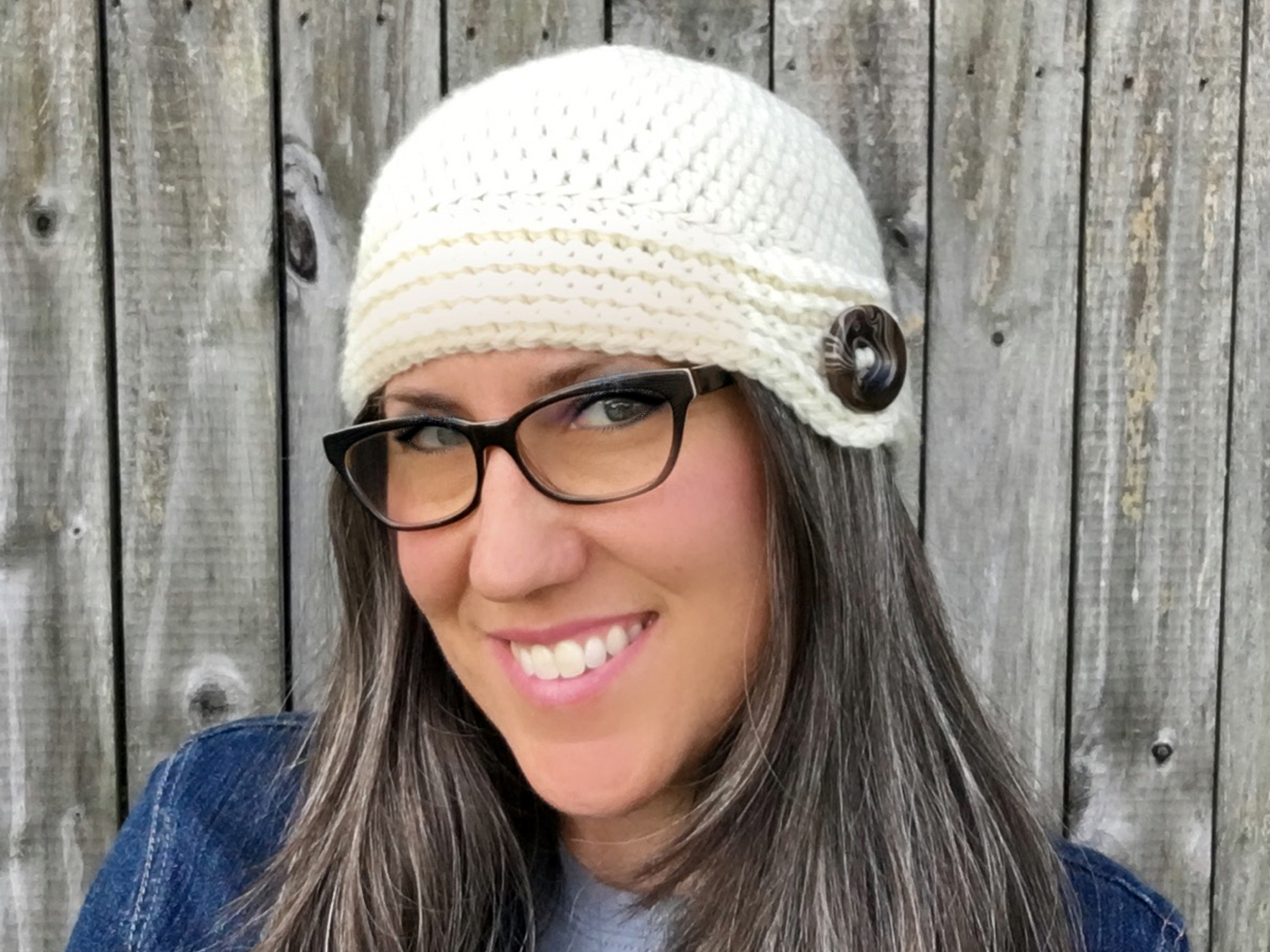 Buttoned Up Beanie Crochet Pattern